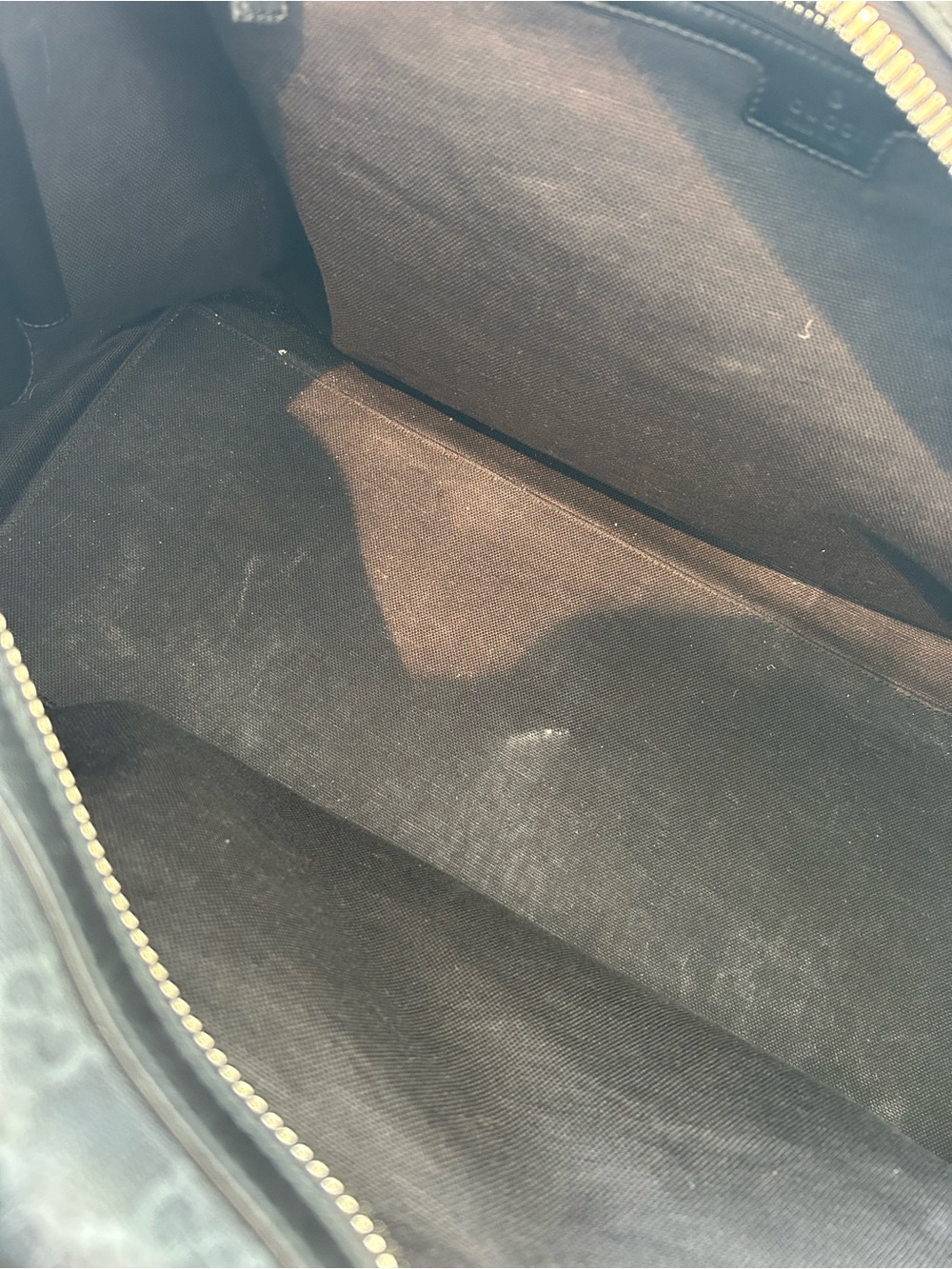 Gucci Black GG Supreme Duffel with Red and Navy Web Strap - Picture 12 of 15